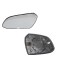 Geam oglinda exterioara cu suport fixare Hyundai I10 (Ba), 01.2014-, Stanga, incalzita; geam convex; cromat