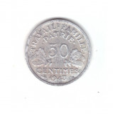 Moneda Franta 50 centimes 1943, stare relativ buna, curata