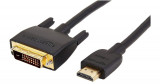 Cablu adaptor Amazon Basics HDMI la DVI, bidirectional 1080p, placat cu aur, negru, 1.8 m - RESIGILAT