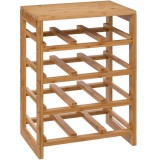 Raft sticle de vin Linha din bambus pentru 12 sticle, 35x24x47 cm, natur Household NewTrend