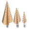 Set Profesional de 3 Burghie Con in Trepte &ndash; Dimensiuni Versatile 4-32mm pentru Lucrari Precise