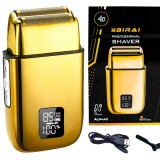 Cumpara ieftin Aparat de Ras Electric Profesional 4D BIRAI&reg; AlphaX, Shaver 8500 RPM, Acumulator Reincarcabil, 3 Viteze Ajustabile, Waterproof, Display LCD, Afisaj LE