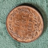 10 bani 1867 , detalii , patina