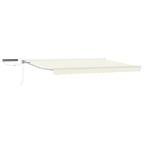 vidaXL Cort electric retractabil Crem 4,5 &times; 3 m 3421846