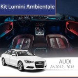 Lumini ambientale Audi A6 RS6 C7 2012-2018 set complet control telefon sau sistem original trimuri CarStore Technology