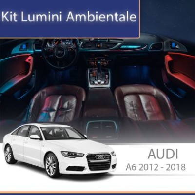 Lumini ambientale Audi A6 RS6 C7 2012-2018 set complet control telefon sau sistem original CarStore Technology foto