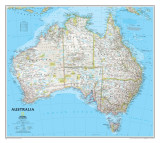 National Geographic: Australia Classic Wall Map (30.25 X 27 Inches)