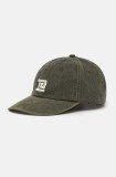 P.E Nation șapcă de baseball din bumbac Throwback Cap culoarea verde, cu imprimeu, 243A415