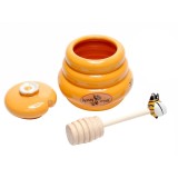 Cumpara ieftin Borcan miere ceramica portocaliu &Oslash; 9 cm x 8 H