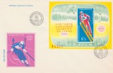 1984 Romania - FDC J.O. de Iarna Sarajevo (colita nedantelata), LP 1092