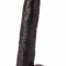 Dildo Realistic Hunters Cock, Negru, 43 cm