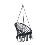 Hamac tip scaun pentru 1 persoana, Diametru 80 cm, gri inchis, Pliabil