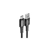 Acefast USB - Cablu USB tip C, 1,2 m, 3A, negru (C1-04-A-C-negru)