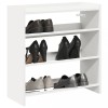 VidaXL Pantofar, alb, 60x25x62 cm, lemn prelucrat 859887