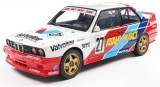 Macheta BMW M3 e30 1986 #27 Kawamoto Anthony reid jtcc scara 1/18 rosu albastru si alb