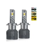 Set 2 leduri auto H7 Canbus, 3000K/4300K/6000K, putere 50W, luminozitate 11.000 Lm, 12V