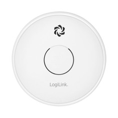DETECTOR de fum LOGILINK, montare tavan/ perete, senzor: fotoelectric, alarma 85 dB, buton test, baterie 9V inlocuibila, alb &amp;quot;SC0015&amp;quot; foto