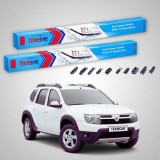 Cumpara ieftin Ștergătoare Dacia Duster I SUV 2011-2014 | Set Față Flat Premium &ndash; TeamCar&reg;