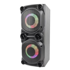 Boxa portabila cu doua difuzoare, bluetooth, 50W, Bass, lumini LED RGB, mp3,