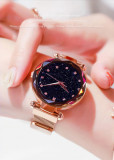 Ceas de dama Magnet Starry Sky Quartz Wristwatch Gold , MyStyle Pro, Analog, Inox