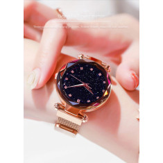 Ceas de dama Magnet Starry Sky Quartz Wristwatch Gold , MyStyle Pro