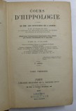 COURS D &#039;HIPPOLOGIE A L &#039;USAGE DE MM. LES OFFICIERS DE L &#039;ARMEE par A. VALLON , 1889