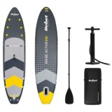 Set Stand Up Paddle (SUP) Rebel 350x81x15cm, Placa Gonflabila, Kit Complet: Padela, Pompa, Rucsac, Aripioara, Cordon Siguranta