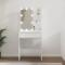 Gossi masa de toaleta cu led, alb extralucios, 60x40x140 cm