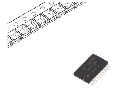 Buffer digital non-inversor IC, declanșator linie Ch: 8 SMD - Componentă electronică avansată foto