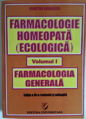 Dumitru Dobrescu - Farmacologie homeopata foto