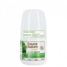 Deo roll-on purifiant cu menta toate tipurile de piele, Douce Nature, 50 ml foto