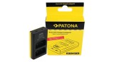 &Icirc;ncărcător USB dublu LCD PATONA f. Olympus OM-1 BLX-1a