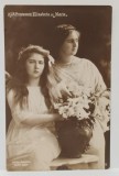 A.S.R. PRINCIPESELE ELISABETA SI MARIA , FOTO JULIETTA , FORMAT CARTE POSTALA , PERIOADA INTERBELICA