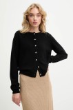 Answear.LAB cardigan din lana culoarea negru, light