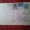 Carte Postala circulata 1937 la Ploiesti cu Timbru fix 3 lei Carol II , 50 bani Carol II. si Fondul Aviatiei