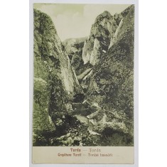 TURDA , CREPATURA TURZII , CARTE POSTALA ILUSTRATA , 1926