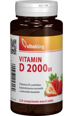 Vitamina D 2000UI Vitaking 210cpr masticabile foto