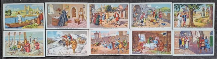 Lot (3) 10 Cartonase Margarina Teuta 1932 seria 1000 de ani de istorie germana