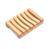 Savoniera, din Lemn de Bambus, Scurgere Apa, 11.5 x 8 cm, Natur