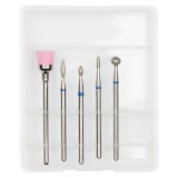 Cumpara ieftin Capete Freza Unghii Diamantate LUXORISE #26, set 5 buc