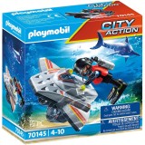 Playmobil - Scafandru Cu Scuter Subacvatic