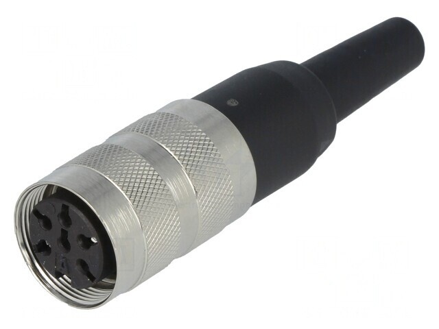 Conector M16 Mufă Mamă 6 PIN Lipire 5A 300V Drept