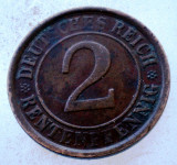 7.714 GERMANIA WEIMAR 2 RENTENPFENNIG 1924 A, Europa, Bronz