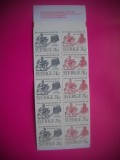 HOPCT TIMBRE SUEDIA MNH 355 CATEDRALA LUND-CARNET 5 PERECHI 1985-NESTAMPILAT