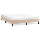 Cumpara ieftin Cadru de pat, cappuccino, 140x200 cm, piele ecologica