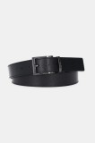 Emporio Armani curea de piele cu doua fete culoarea negru