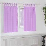 vidaXL Perdele cu perdele 2 pcs Violet Poliester