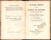 HST 136SP Ștampilă personală Dimitrie Anania pe carte 1851 Fables de Lessing