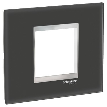 Rama Ornament 2M sticla Schneider Eazy Styl negru crom LMR7932038 foto