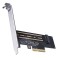 Adaptor PCI-Express - 1x M.2 NVME Orico PSM2 SSD-uri compatibile 2230/2242/2260/2280 PCI-E Channel NVME Protocol M.2